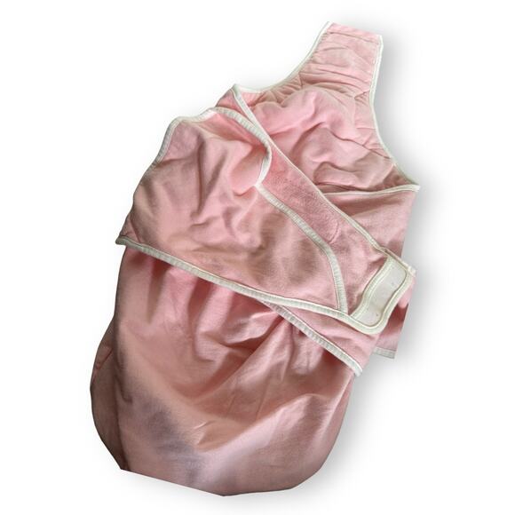 Ergobaby Sleep Tight Swaddler Pink Natural Cotton Knit Terry M/L 12-18 lb 2-6 Mo - Picture 5 of 8